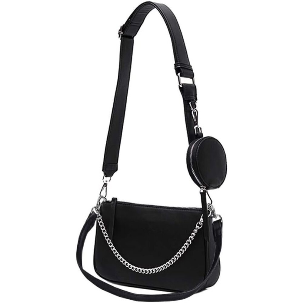 Women Small Multifunction Crossbody Bag Faux Leather Zipper Wallet Gift